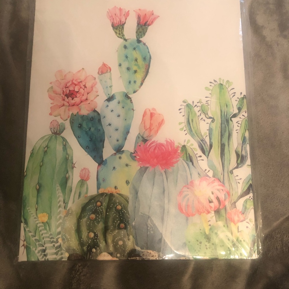 Set of three canvas watercolor artwork.